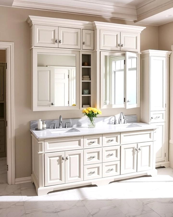 Double Vanity Cabinets for Shared Spaces