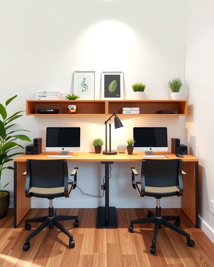 Double Workspace Desk