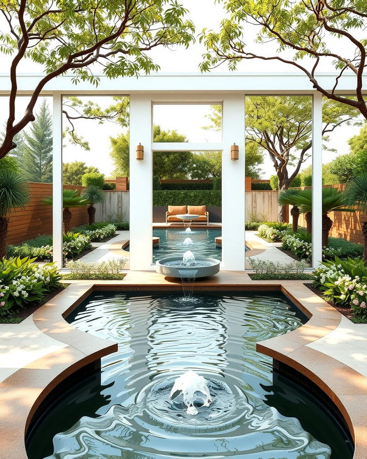 Double the Charm With a Mirror Water Feature