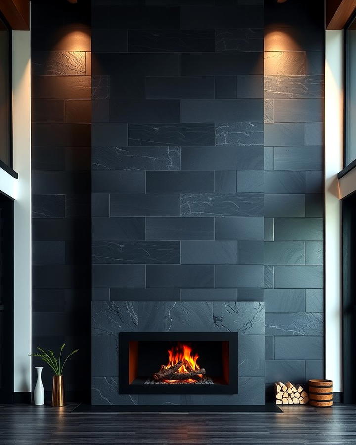 Dramatic Elegance with Black Slate