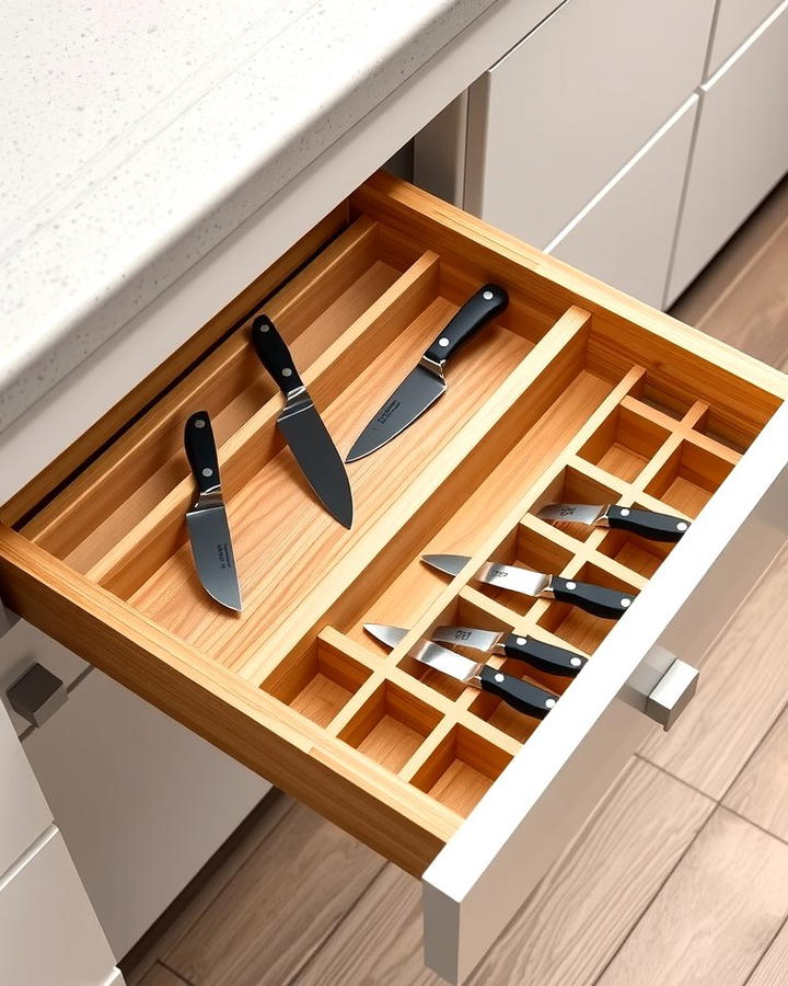 Drawer Knife Trays with Dividers