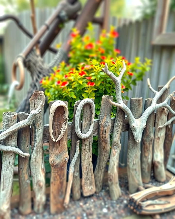 Driftwood Fence Art