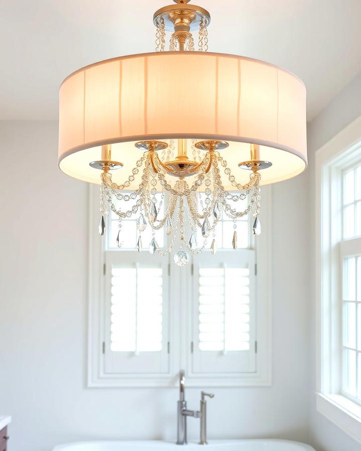 Drum Crystal Chandeliers for Subtle Glamour