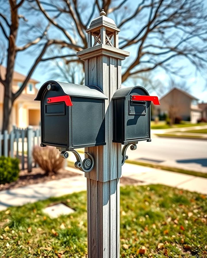 Dual Mailbox Post