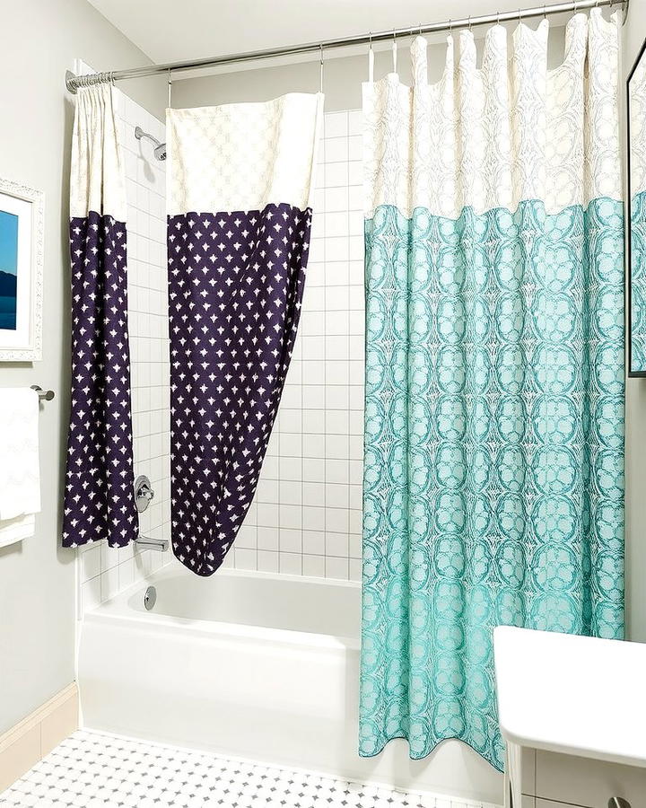 Dual Shower Curtains