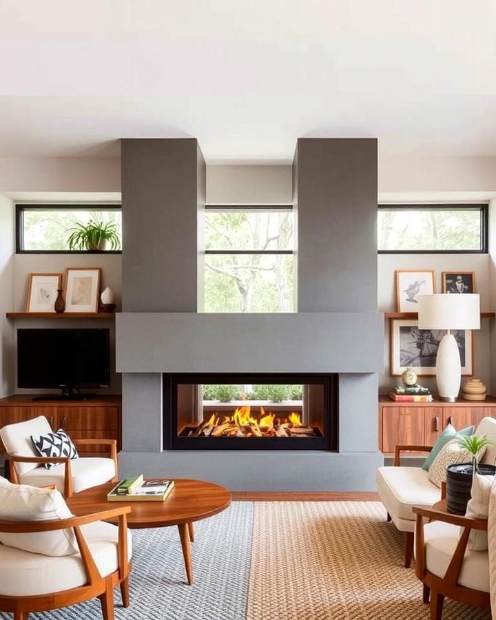 Dual Sided Fireplaces