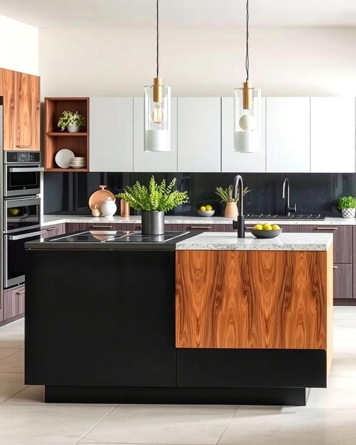 Dual Tone Kitchen Islands