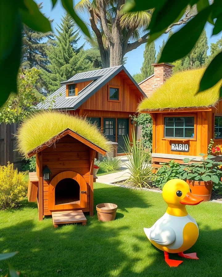 Duck House with Green Roof