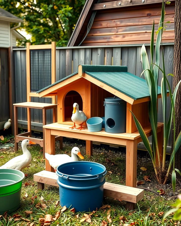 Duck House with Rainwater Collection