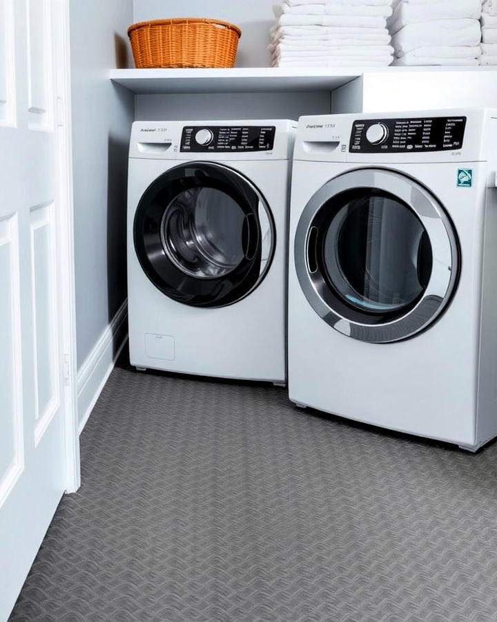 Durable Rubber Flooring for Laundry Room