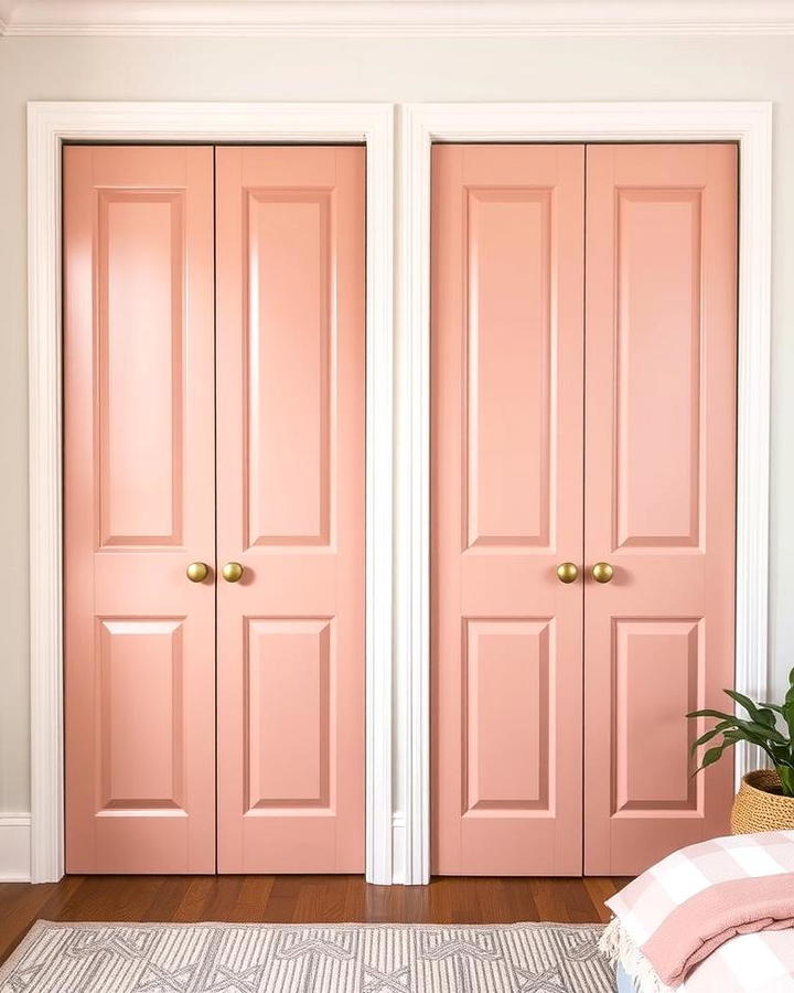 Dusty Rose Closet Doors