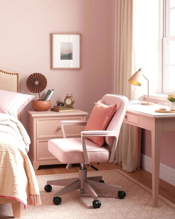 Dusty Rose Desk Chair