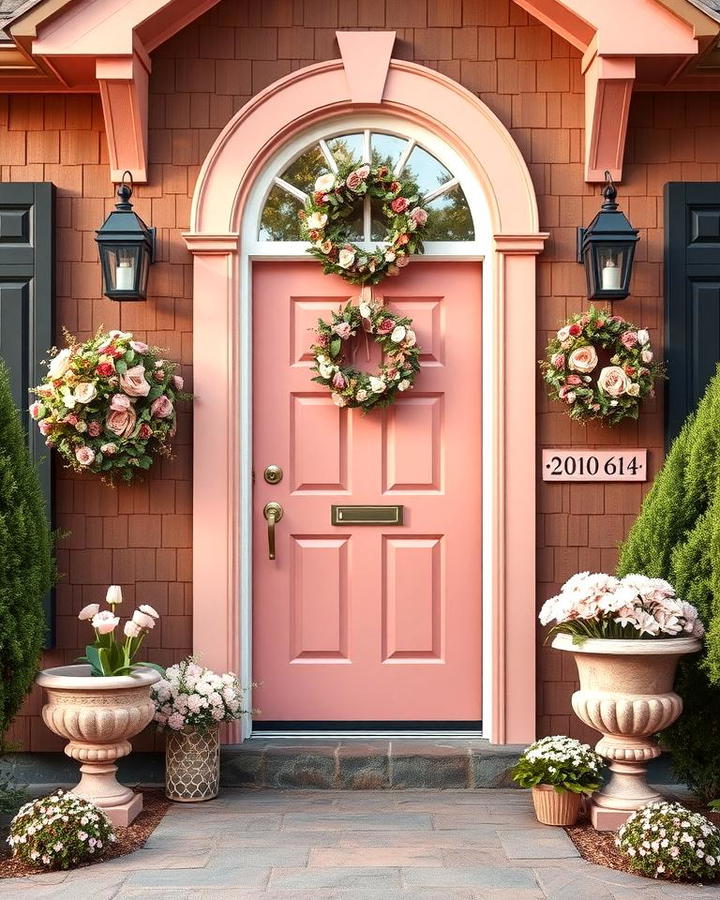 Dusty Rose Front Door