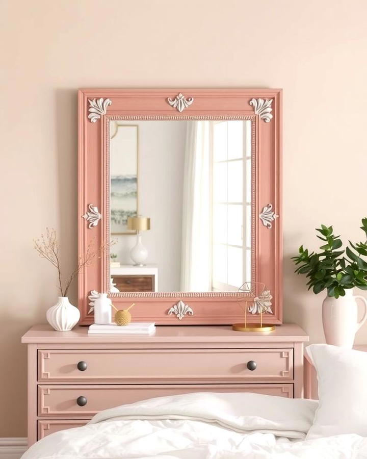 Dusty Rose Mirror Frame