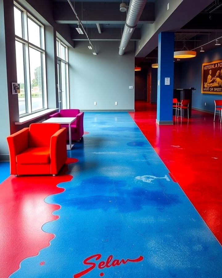 Dyed Concrete in Bold Colors