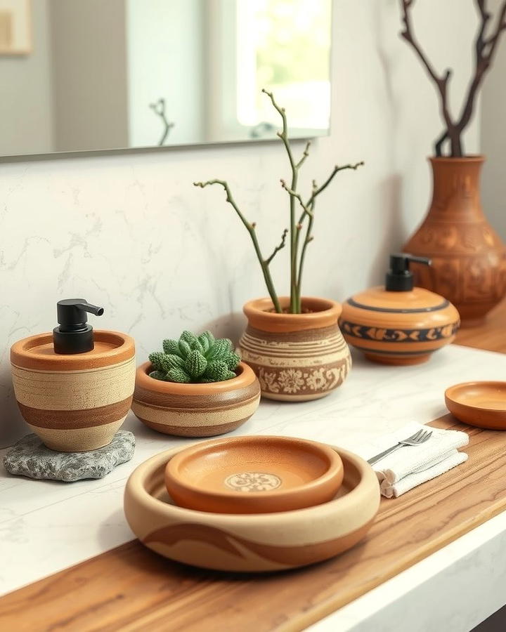 Earthenware Accessories for Rustic Elegance