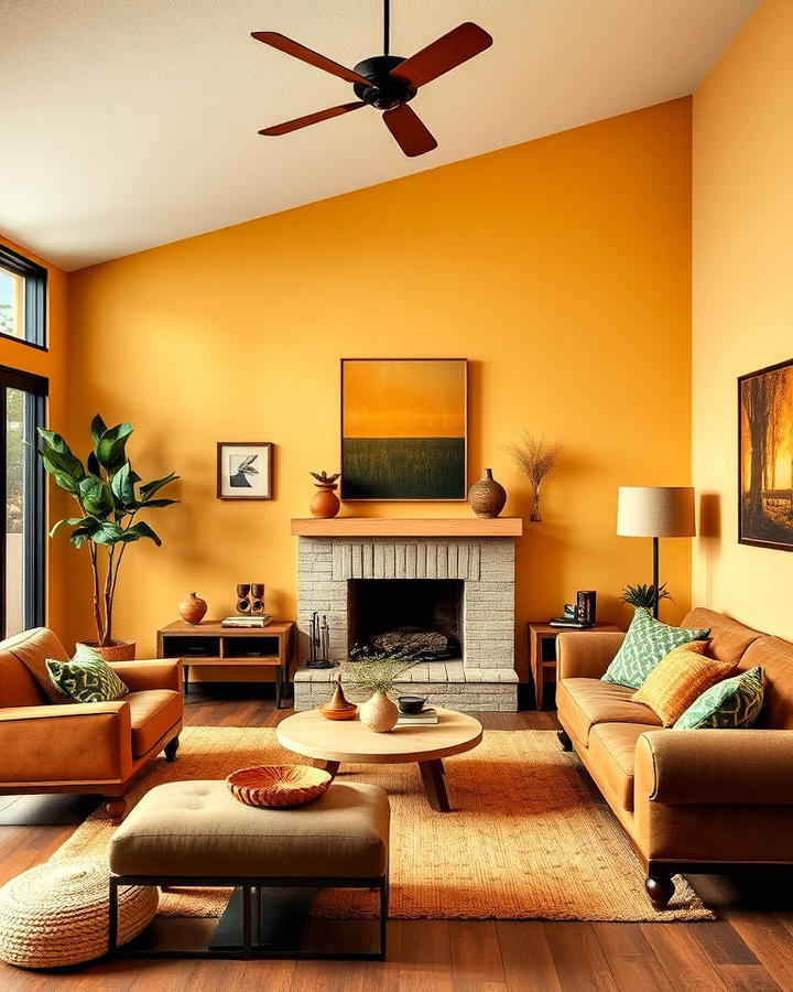 Earthy Color Palette Living Room