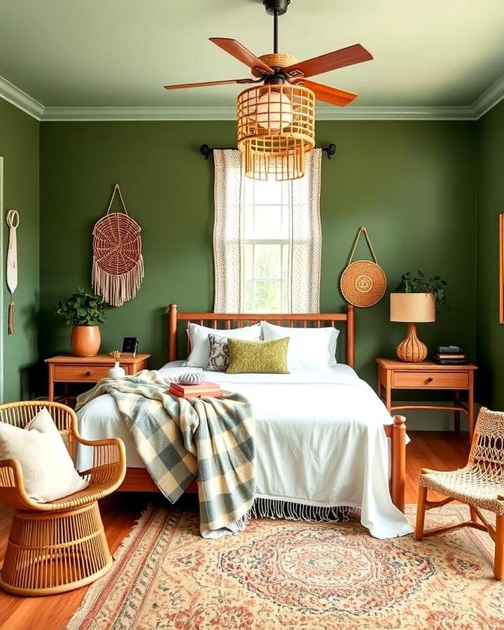 Earthy Green Wall Paint