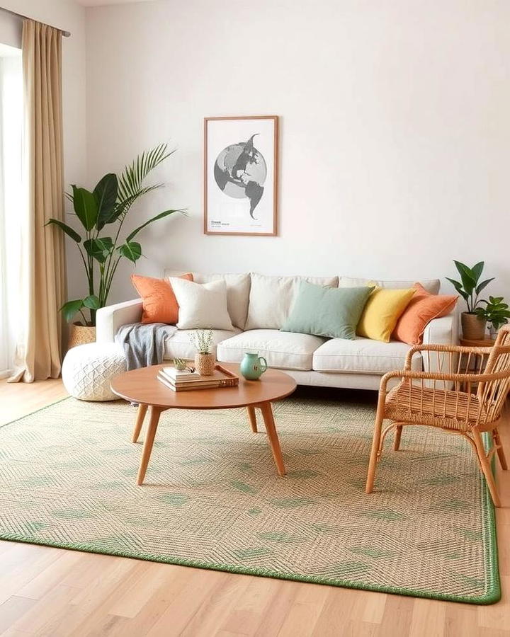 Earthy Jute Green Carpets