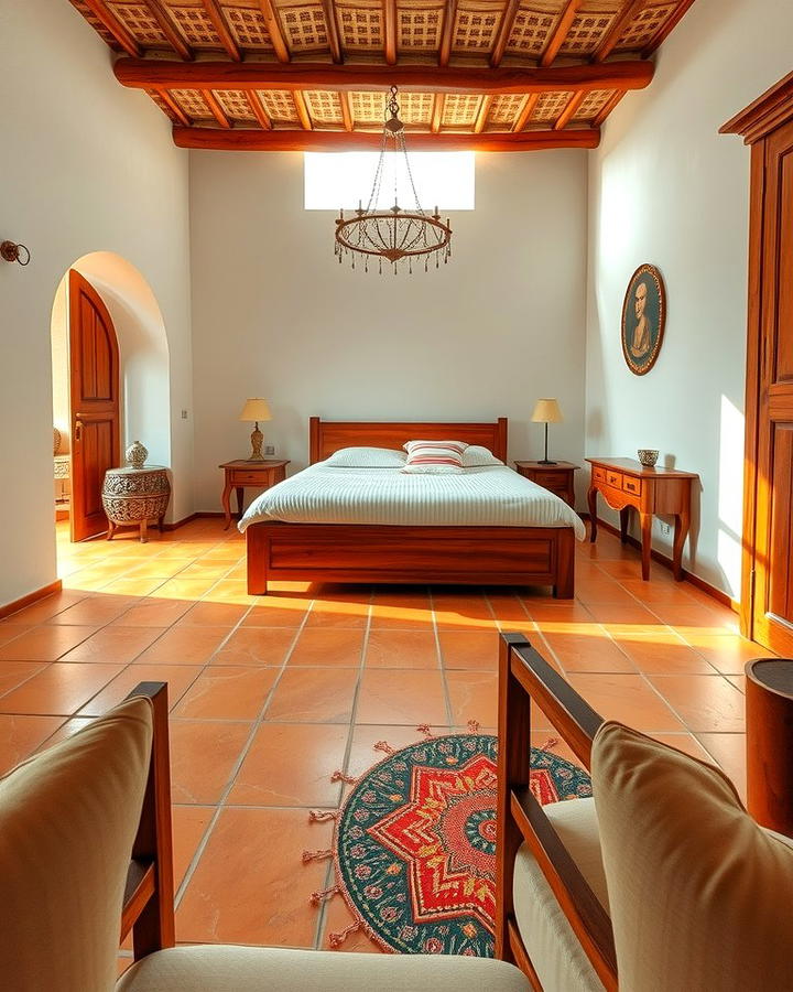 Earthy Terracotta Flooring