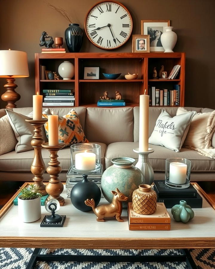 Eclectic Coffee Table Displays