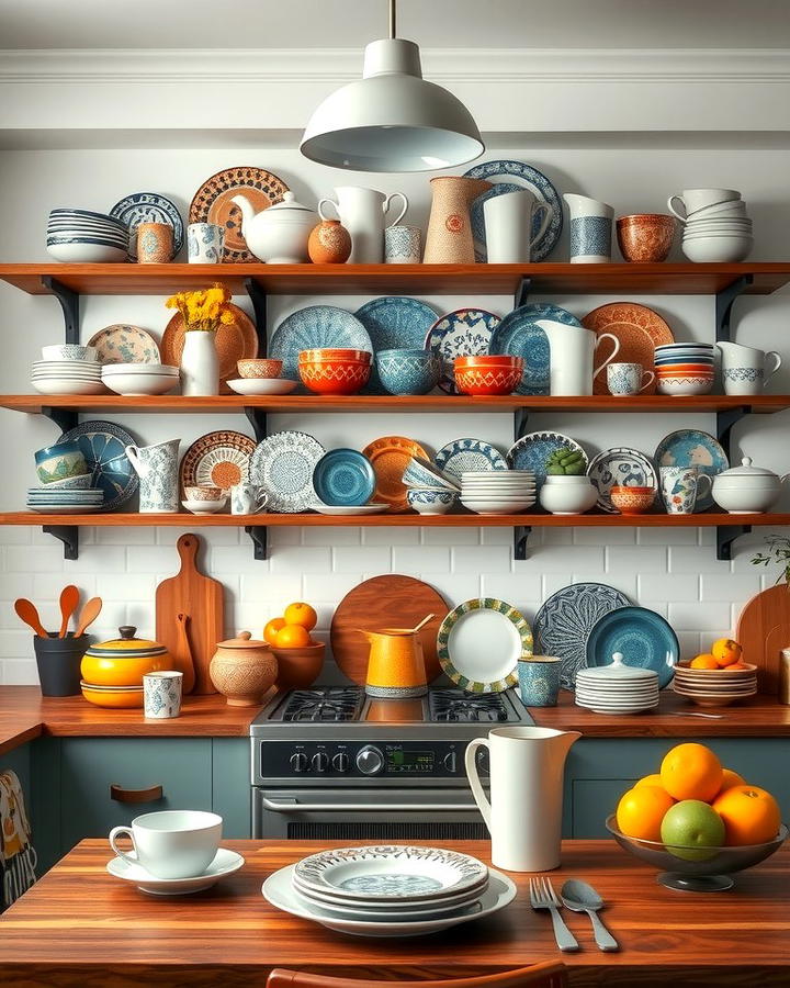 Eclectic Mix of Dinnerware