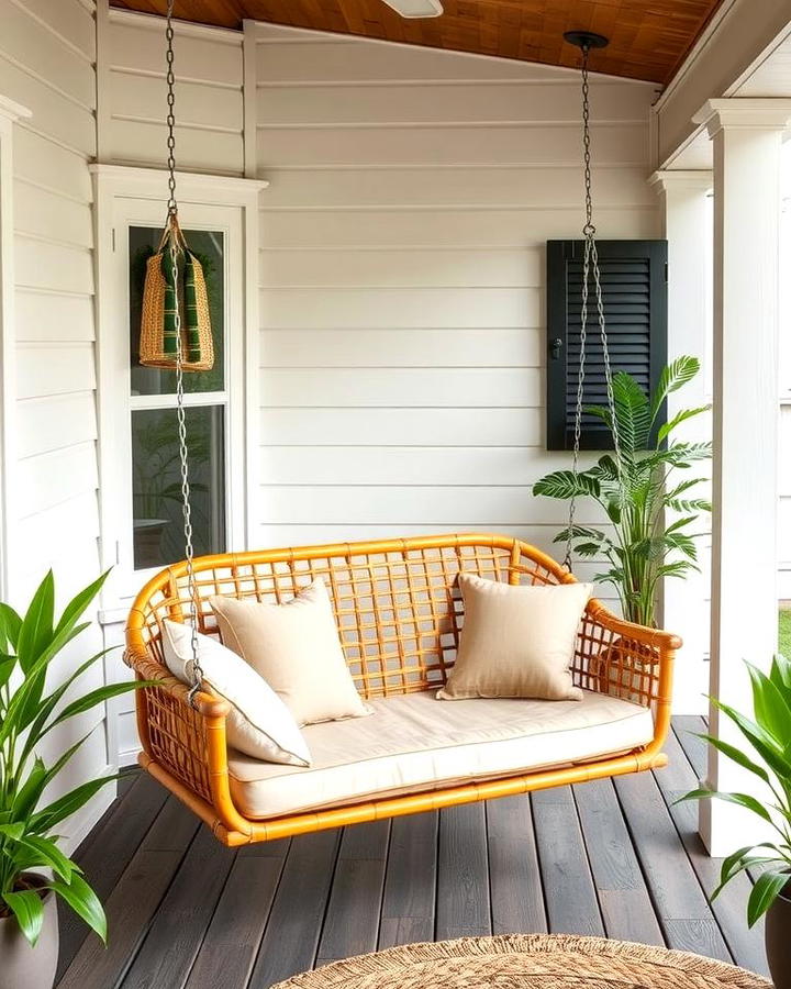 Eco Friendly Bamboo Porch Swing