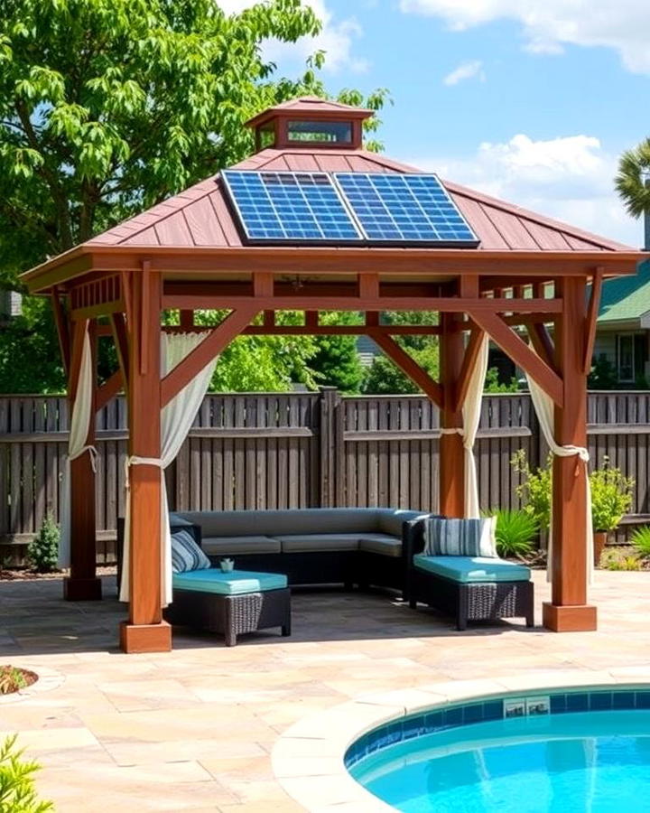 Eco Friendly Solar Powered Gazebo