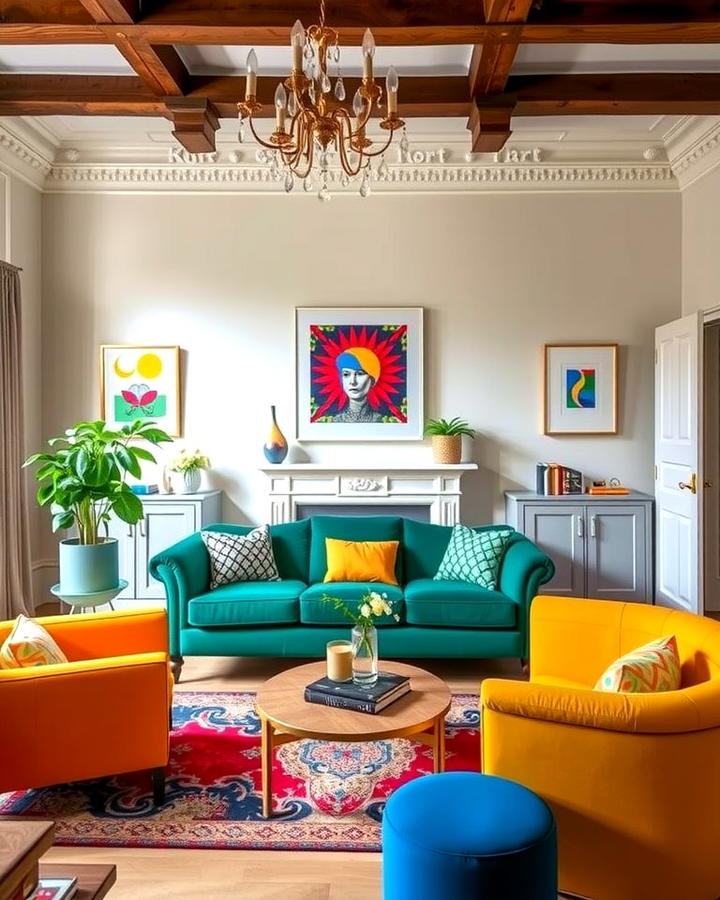 Egyptian Cotton Paired with Bold Furniture