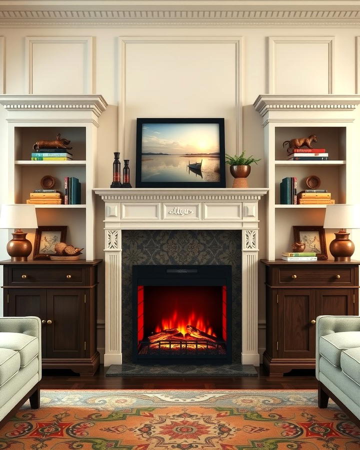 Electric Fireplaces with Mantels