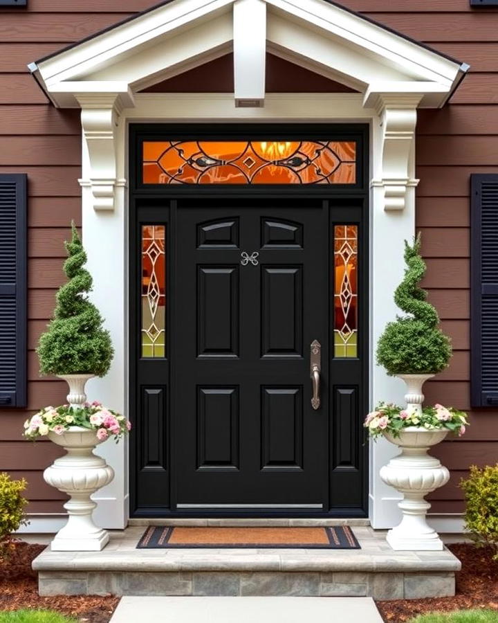 Elegant Black Front Door