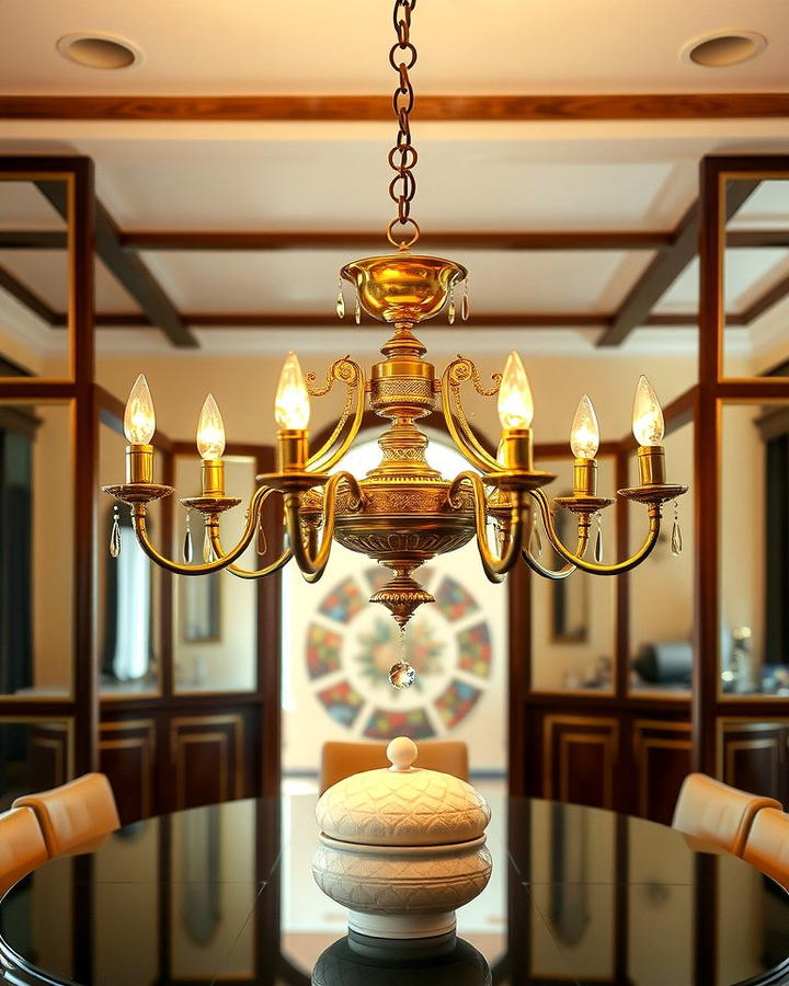 Elegant Brass Chandeliers