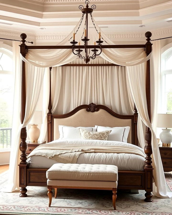 Elegant Canopy Bed for a Luxurious Touch