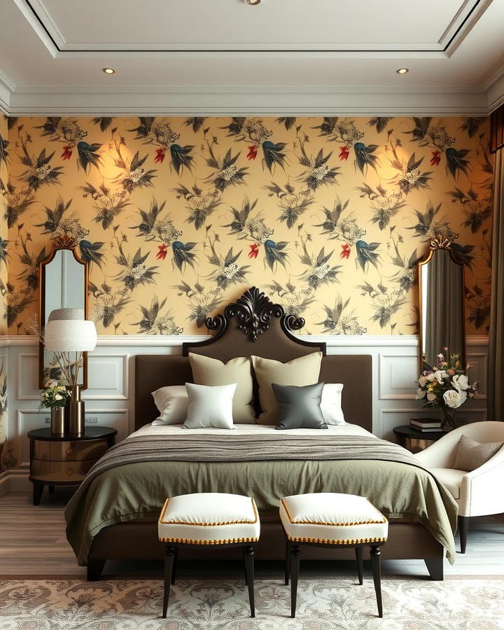 Elegant Chinoiserie Accent Wall