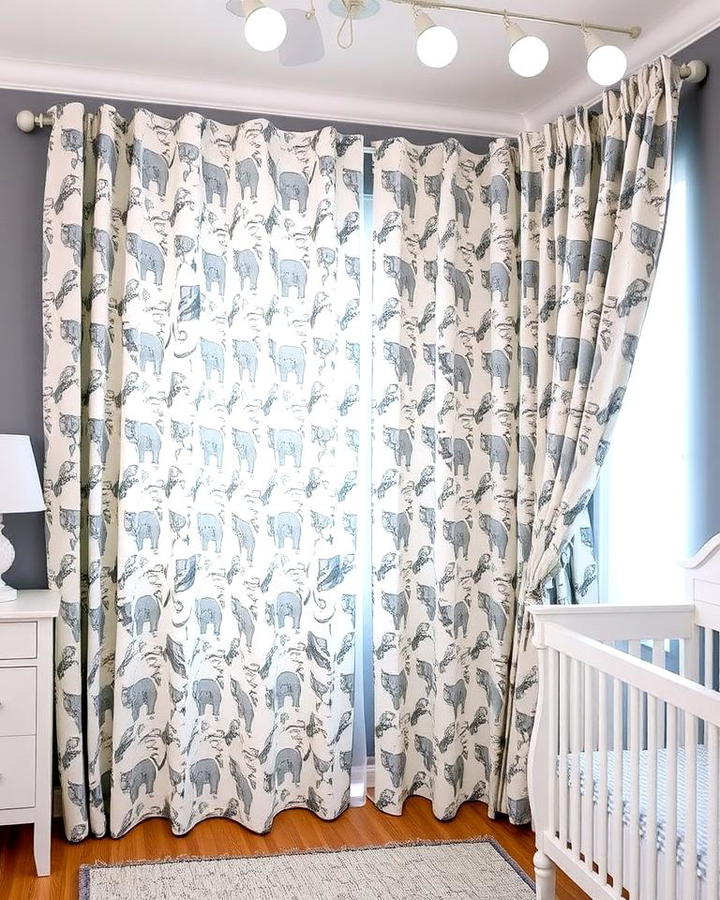 Elephant Curtains for Window Dcor