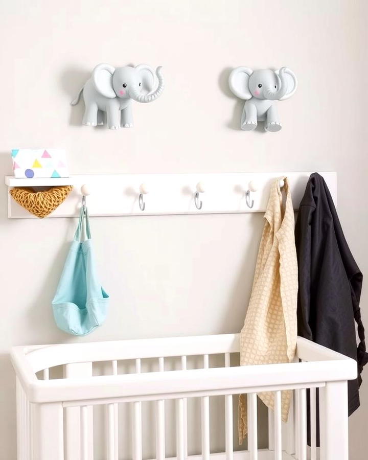 Elephant Themed Wall Hooks