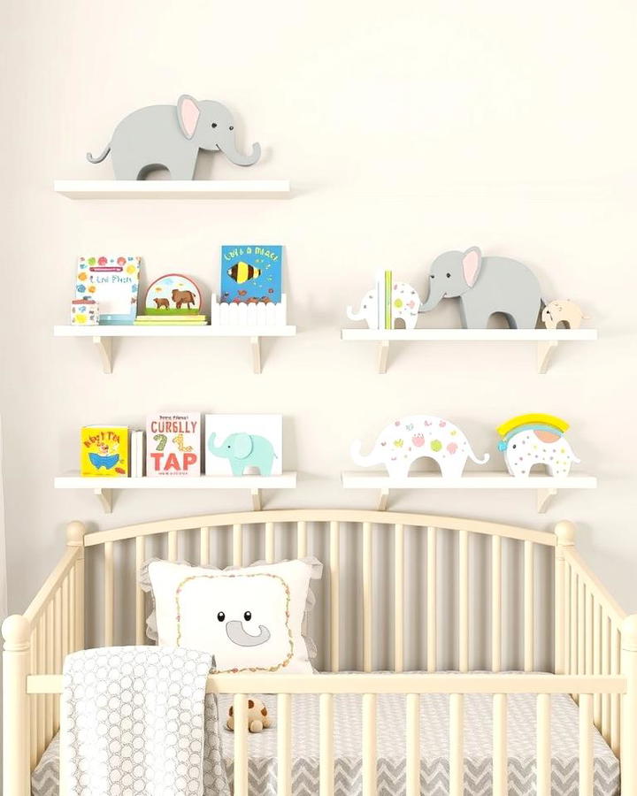 Elephant Wall Shelves for Practical Display