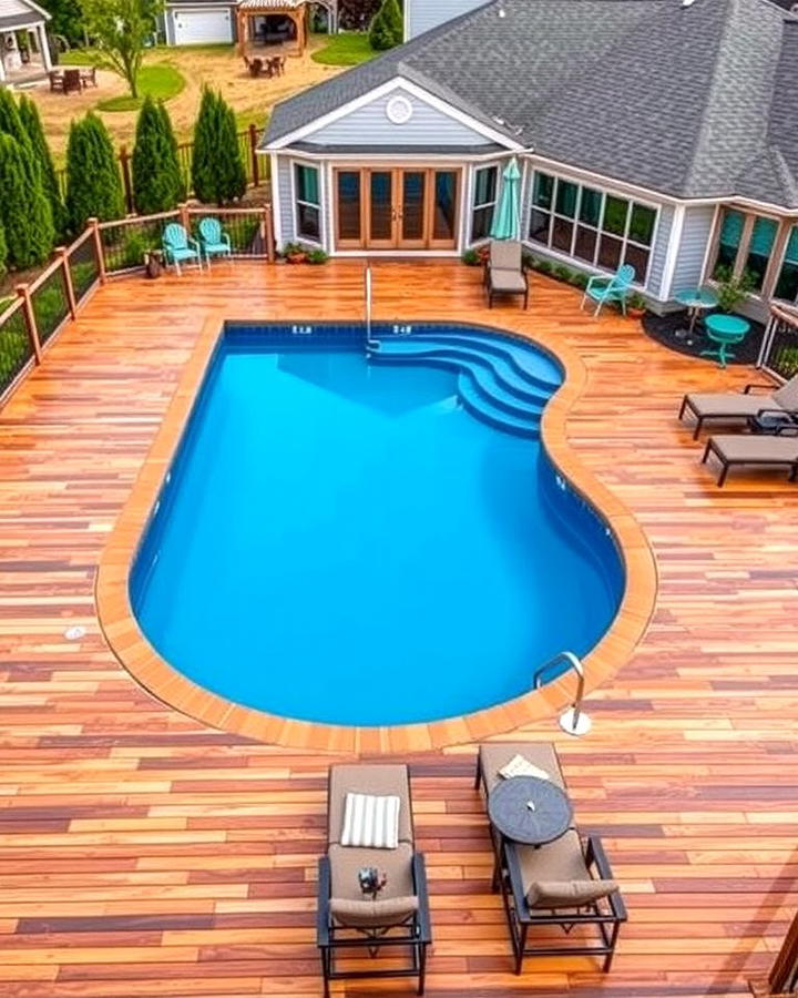 Elevated Deck Surrounding the Pool