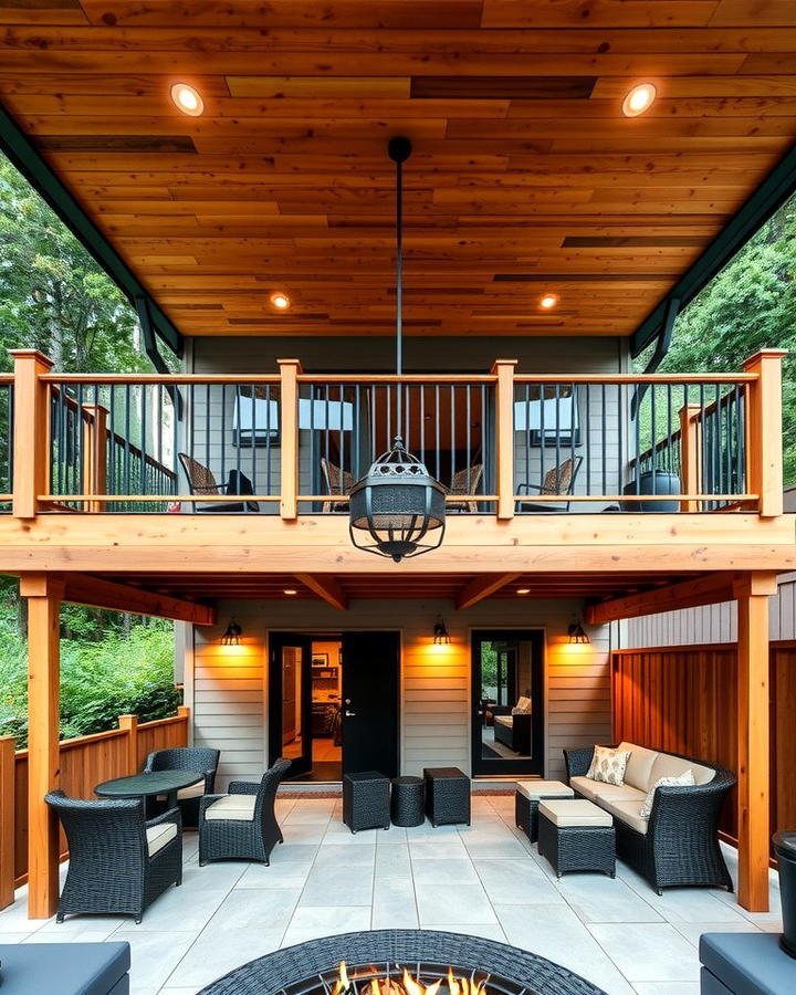 Elevated Deck with Under Deck Patio