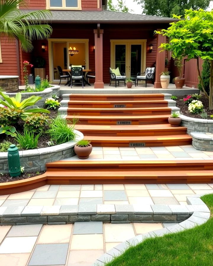 Elevated Patio with Tiered Levels
