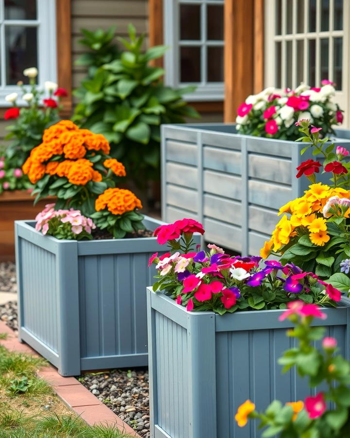 Elevated Planter Flower Beds