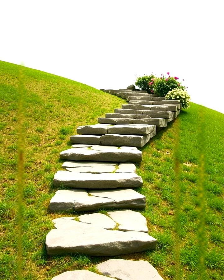 Elevated Stone Path on a Slope