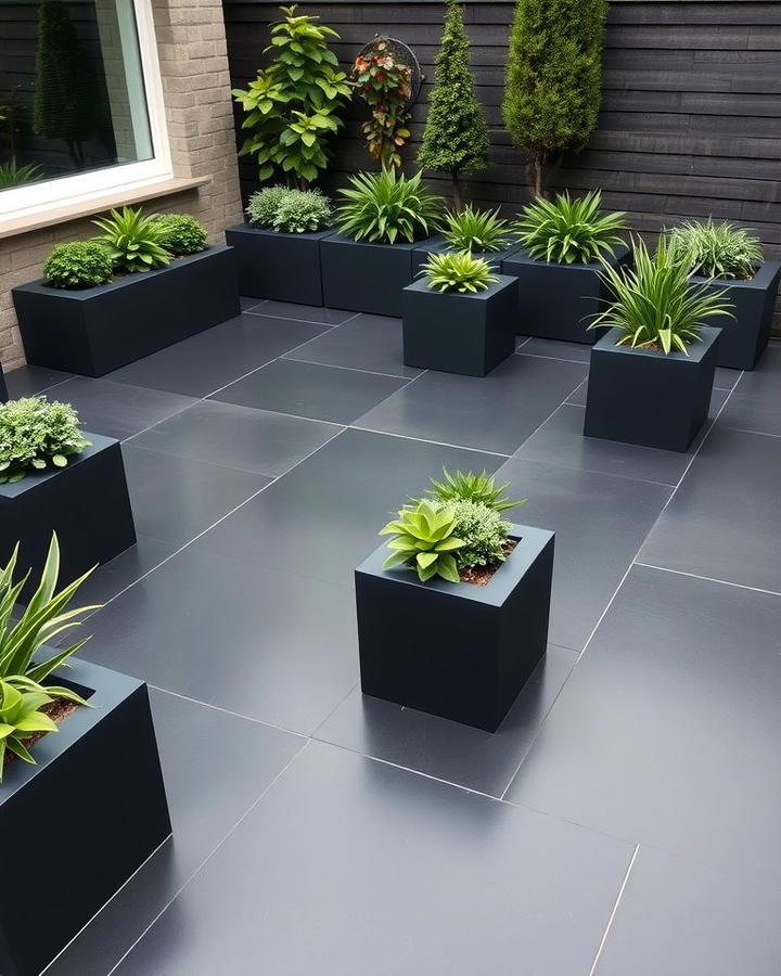 Elevating the Look with Built In Planters