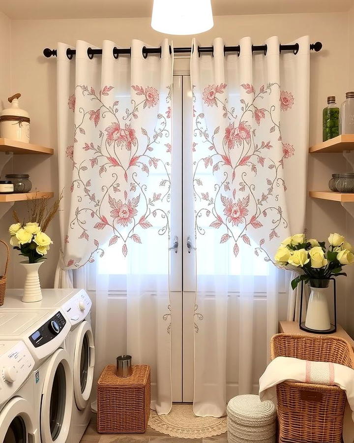 Embroidered Curtains for a Personal Touch