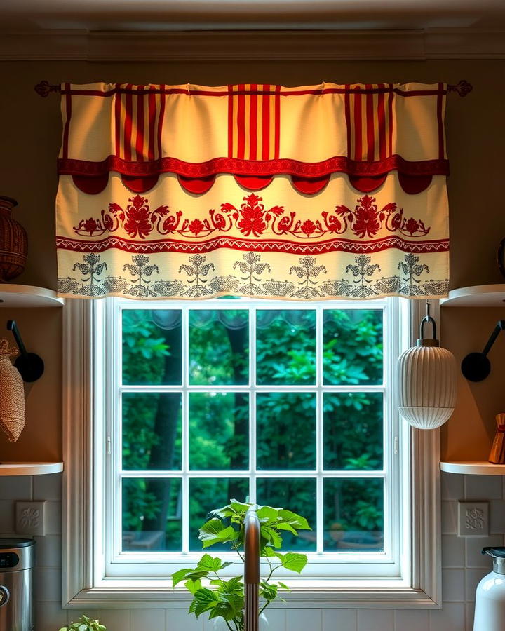 Embroidered Valance