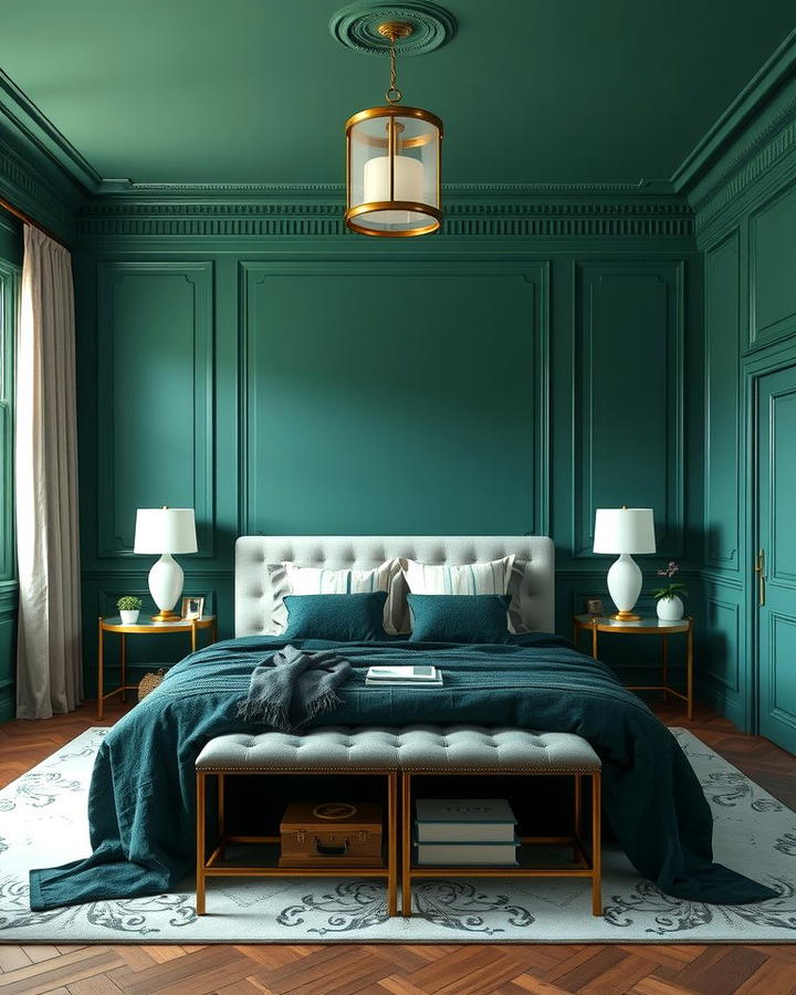 Emerald Green Accent Wall 2