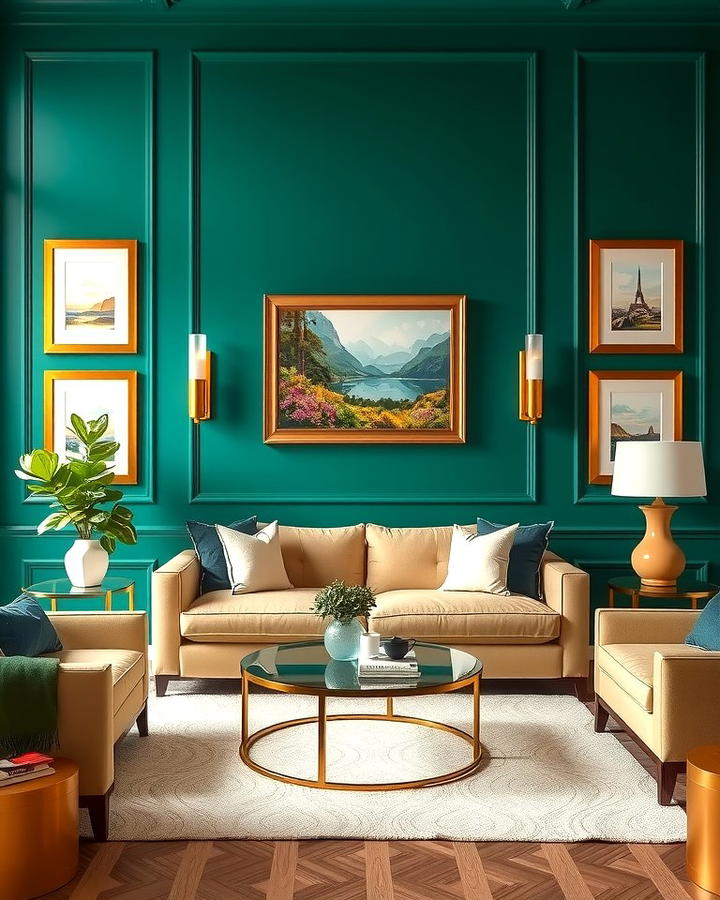 Emerald Green Accent Wall
