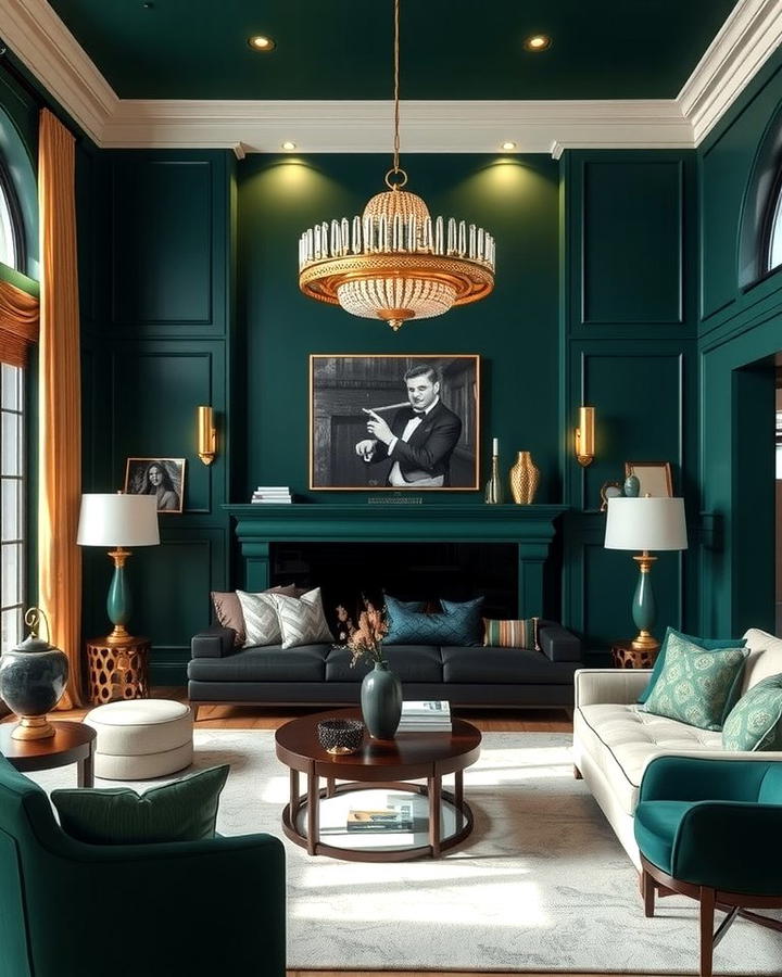 Emerald Green Accent Walls