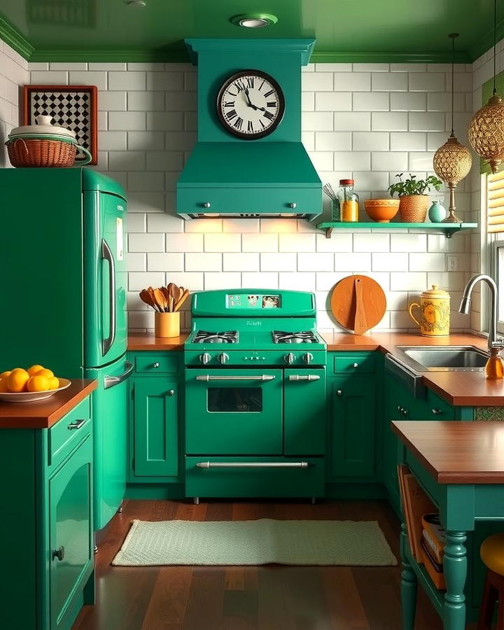 Emerald Green Appliances for a Bold Statement