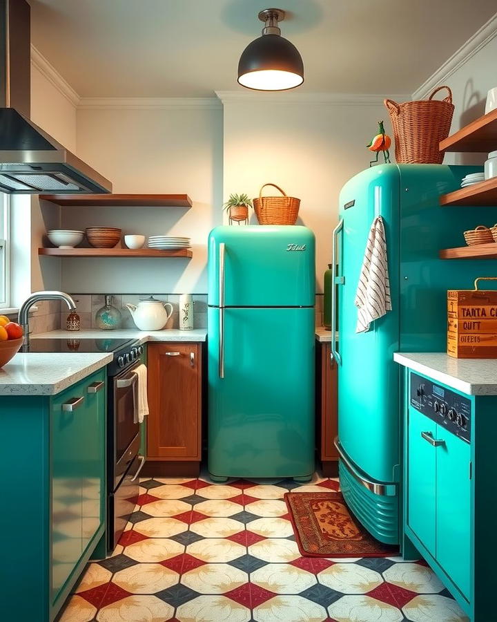 Emerald Green Appliances for a Retro Touch